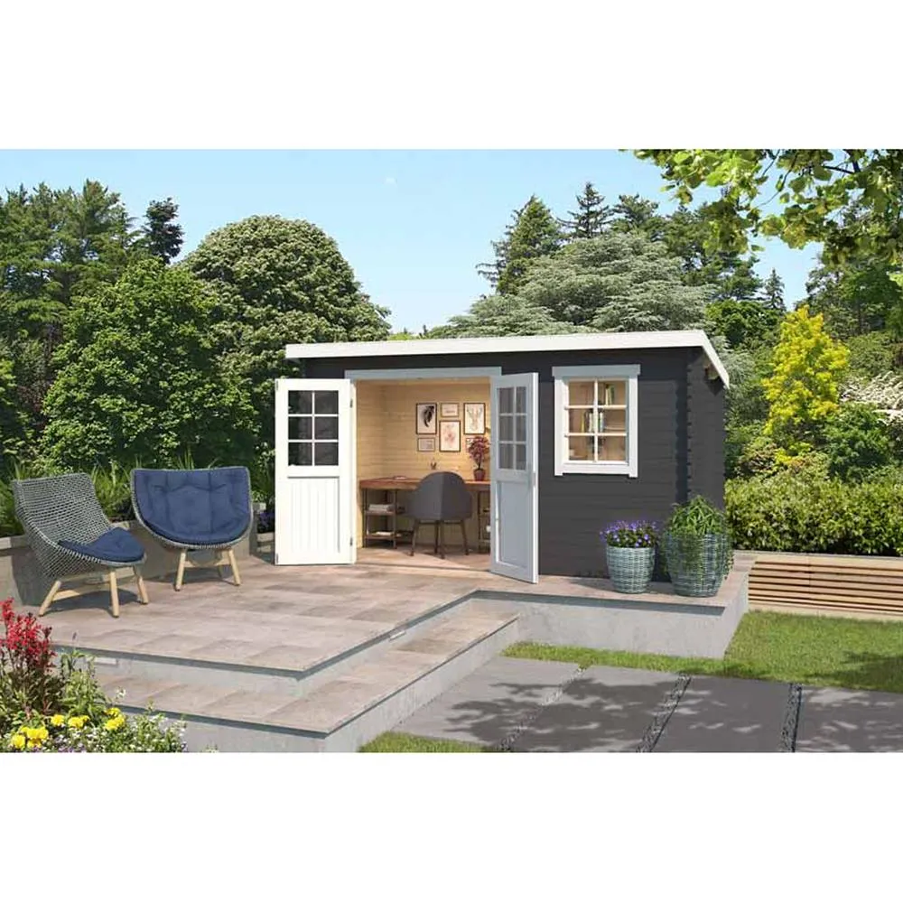 Lasita Maja Ltd Amira 175-Log Cabin, Garden Room, Home Office - L400xW231.1xH210.9 cm in Light Tan 4