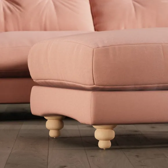 Martha Vintage Velvet Footstool 3