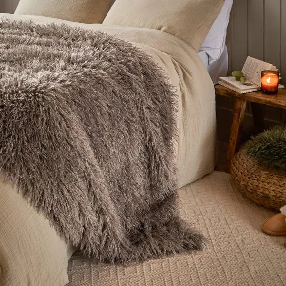Furn. Rowan Throw Blanket 130cm x 175cm 1