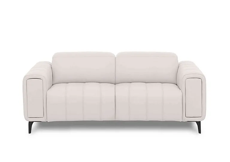 Elphaba Leather 3 Seater Sofa with Storage Arms