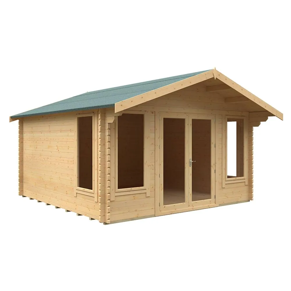 Buttercup Farm 14x14 The Sutton 44mm Cabin - L415 x W415 x H282.2 cm in Natural