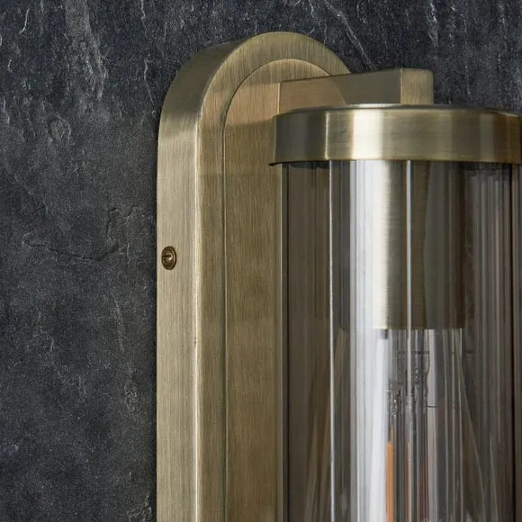 Alyn Ribbed Bathroom Wall Light 3