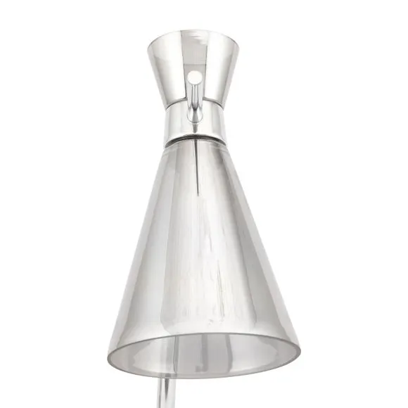 Monroe Waisted Glass and Metal Table Lamp 5