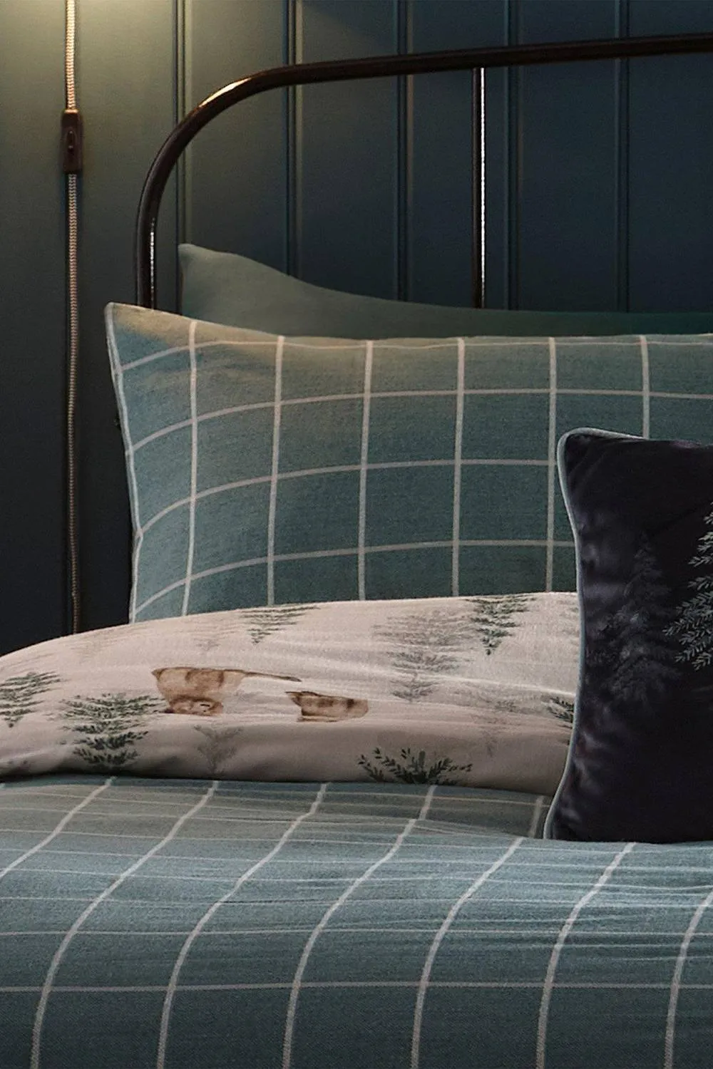 Dreams & Drapes 'Bear Walks' Brushed Cotton Duvet Cover Set in Natural 6