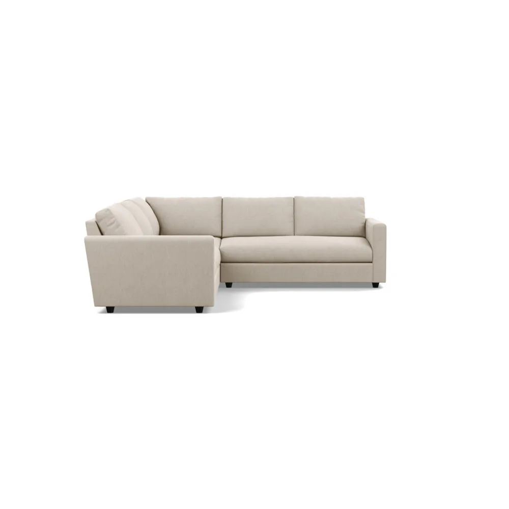 Heal's Nimbus II Large Corner Sofa Broad Weave Putty