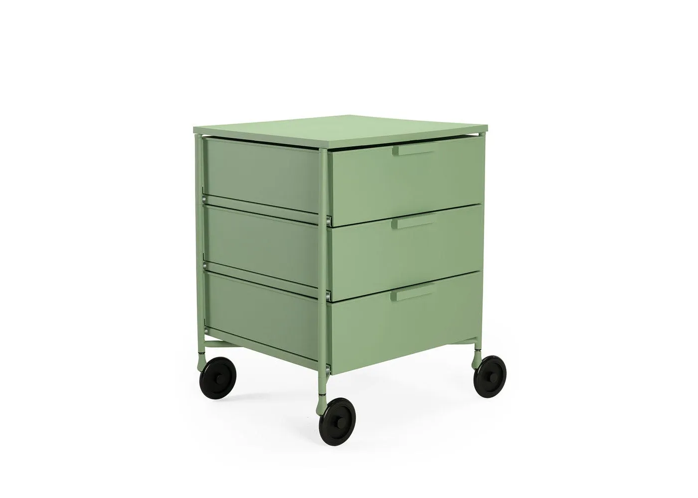 Kartell Mobil Matt 3 Drawers Storage System Pale Green