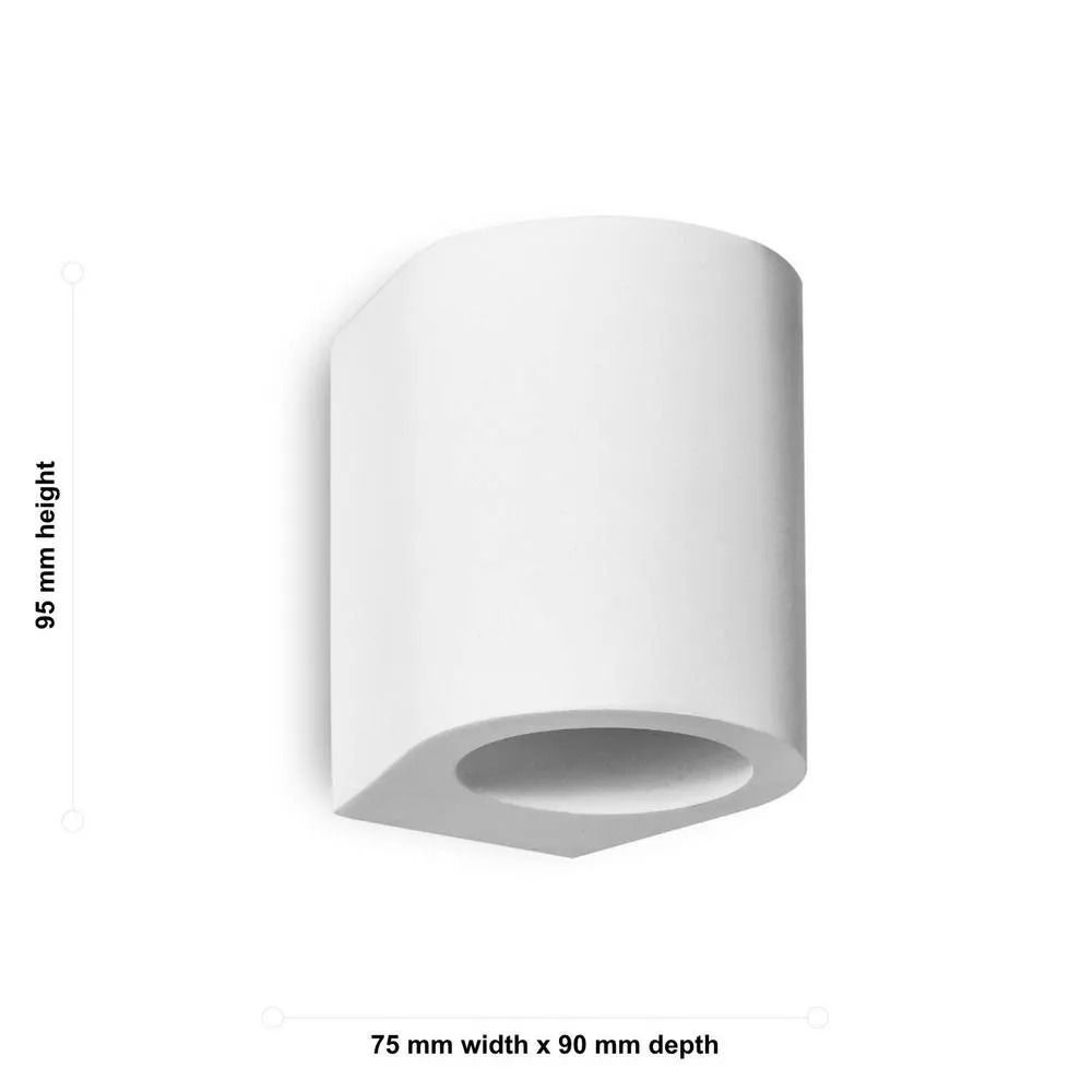 First Choice Lighting Set of 2 Mural - White Plaster G9 Wall Lights 6