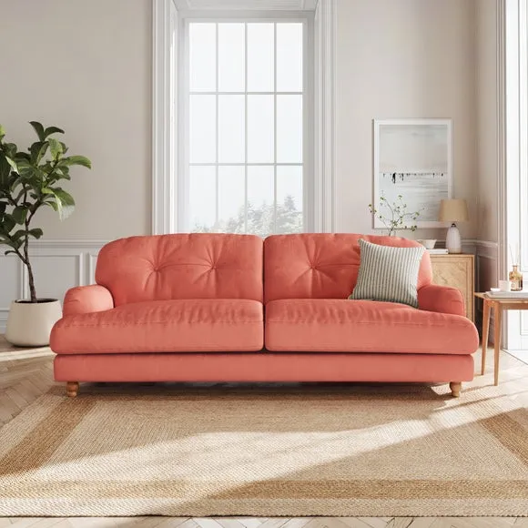 Martha Matte Plush Velvet 4 Seater Sofa 1