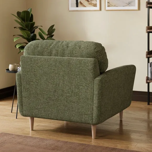 Sven Soft Texture Chenille Snuggle Chair 2
