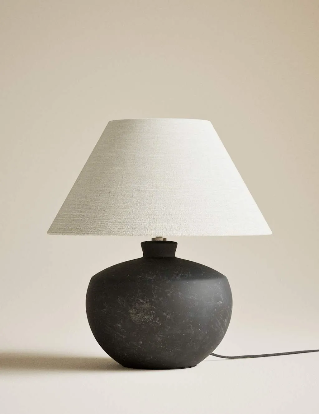 M&S Roma Urn Table Lamp Black