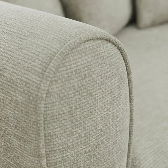 Blake Curved Arm Chunky Chenille 3 Seater Sofa 4