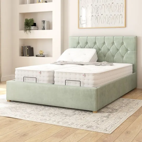 Olivier Plush Velvet Adjustable Bed 2