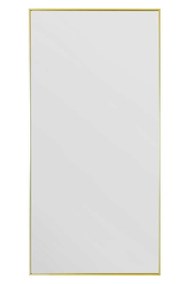 MirrorOutlet Gold Aluminium Edged Wall Mirror 79" X 39" (200CM X 100CM) 6