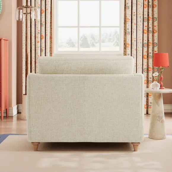 Hattie Slub Faux Linen Snuggle Sofa 4