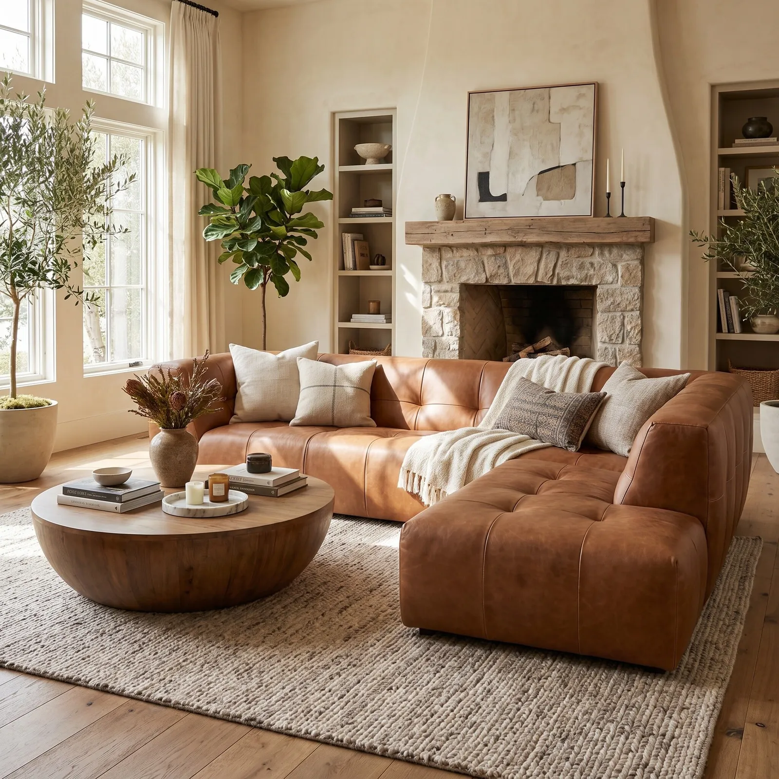 Atticus Corner Group Chaise Right Corner Sofa Leather | Barker & Stonehouse 2