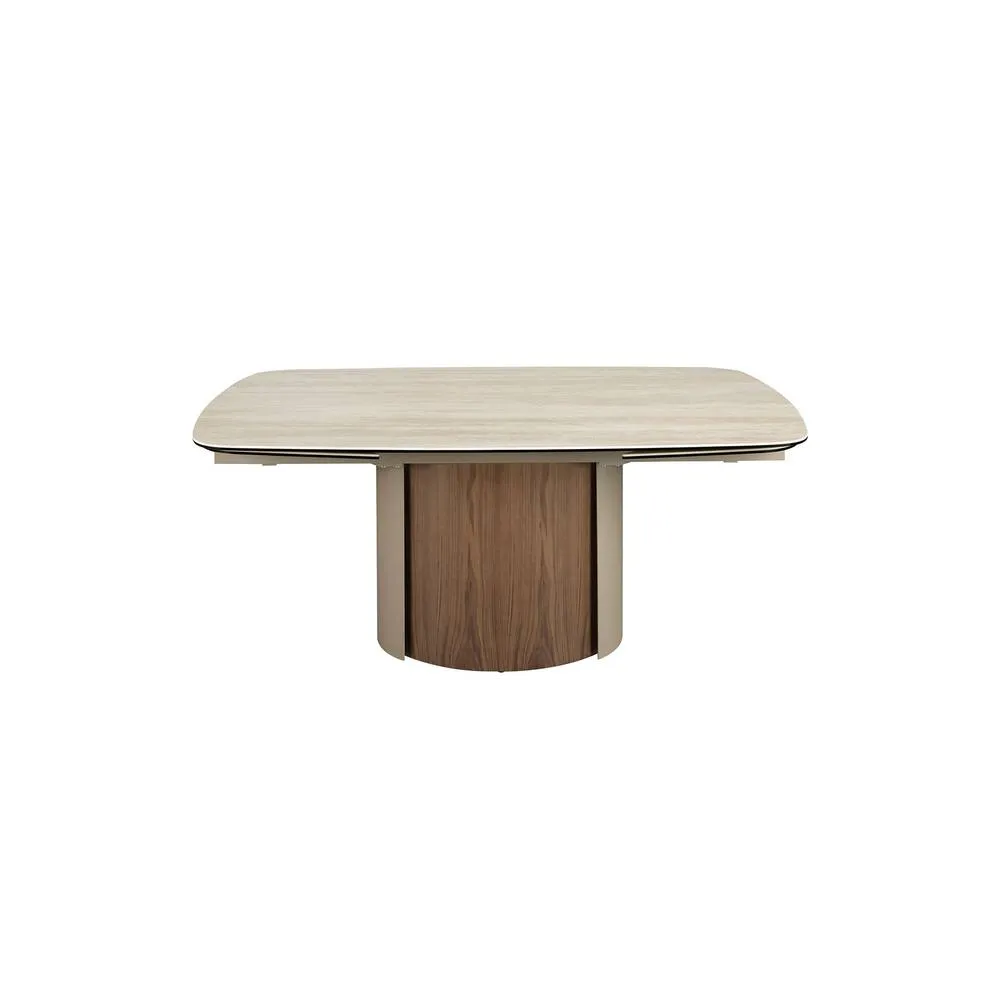 Angel Cerda Extendable Dining Table 180270 cm Sand Porcelain in Light Sand 2