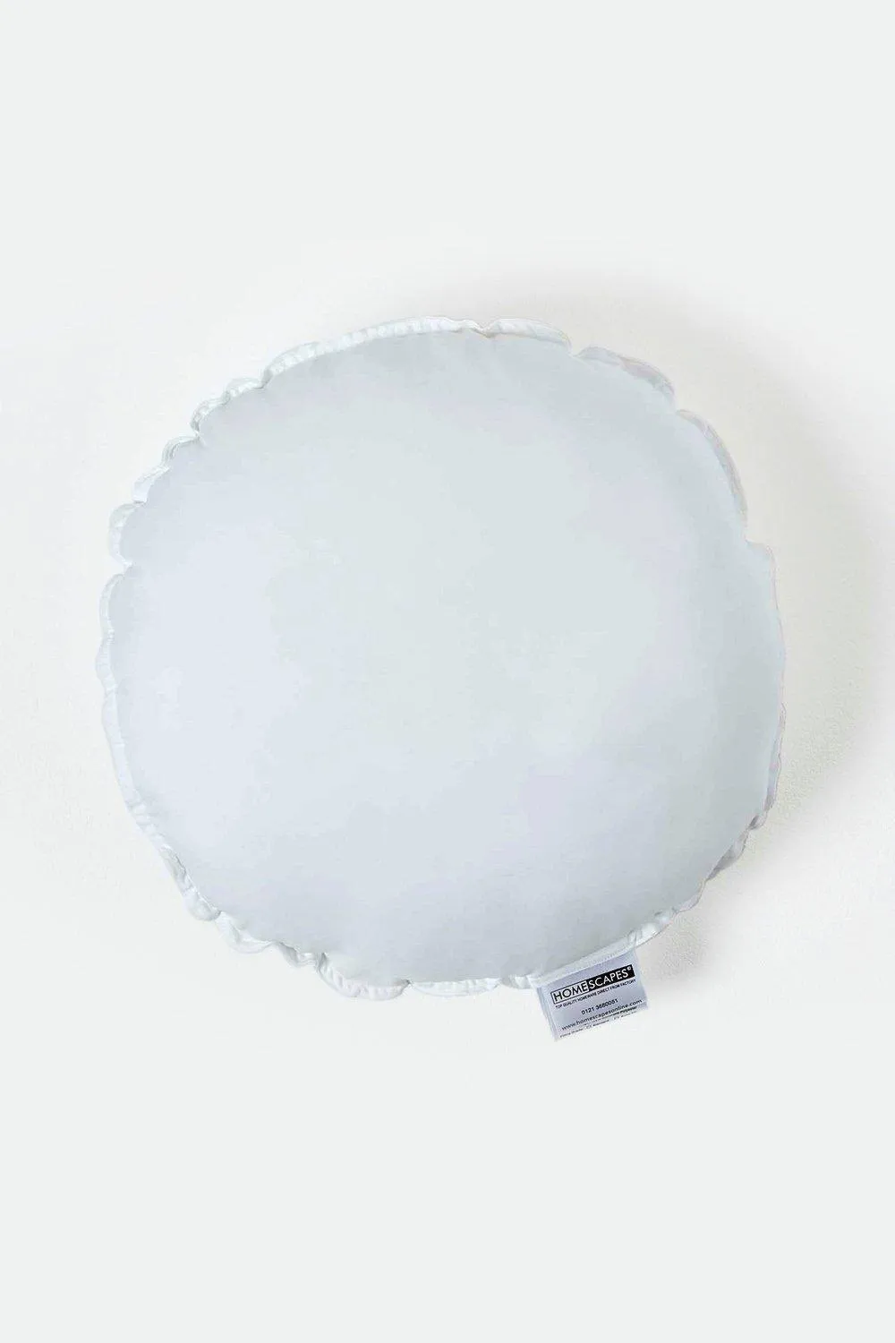 Homescapes Super Microfibre Round Shaped Cushion Pad - Cushion Filler & Inserts in White 1