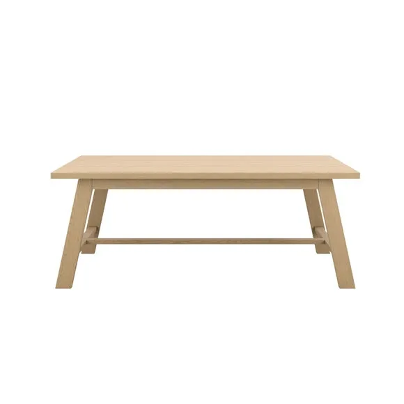 Bourton 8 Seater Dining Table, Latte 2