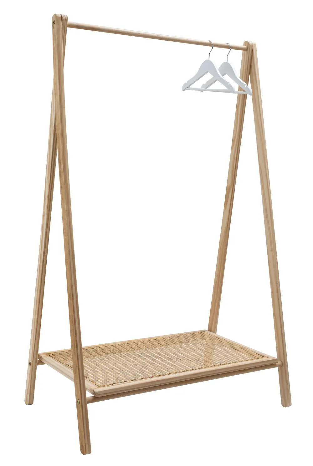 Nöa and Nani Nelly Clothes Rail and Shoe Rack In Natural Rattan in Brown 4