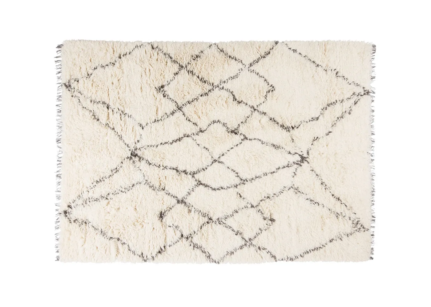 Linie Design Ruffle Rug Grey 140 x 200cm