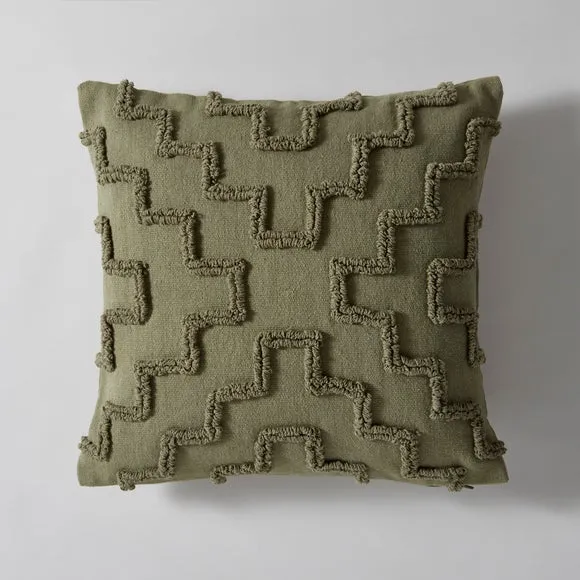 Loop Tufted Geometric Cushion Cover 3