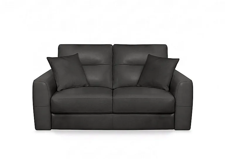 Nest NC Leather 2 Seater Sofa - Black