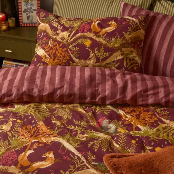 Furn. Nya Woodland Polycotton Duvet Cover & Pillowcase Set 3