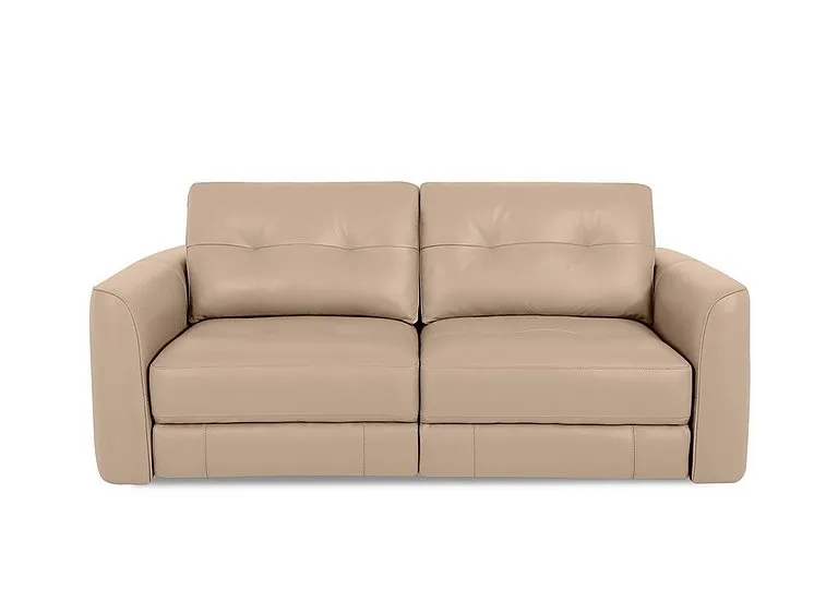 Drift 2 Seater Leather Power Glider Sofa - BV Pebble - Sofas and Armchairs - In Time for Christmas