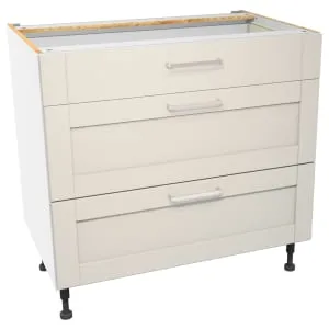 Wickes Ohio Porcelain Shaker Drawer Unit - 900mm