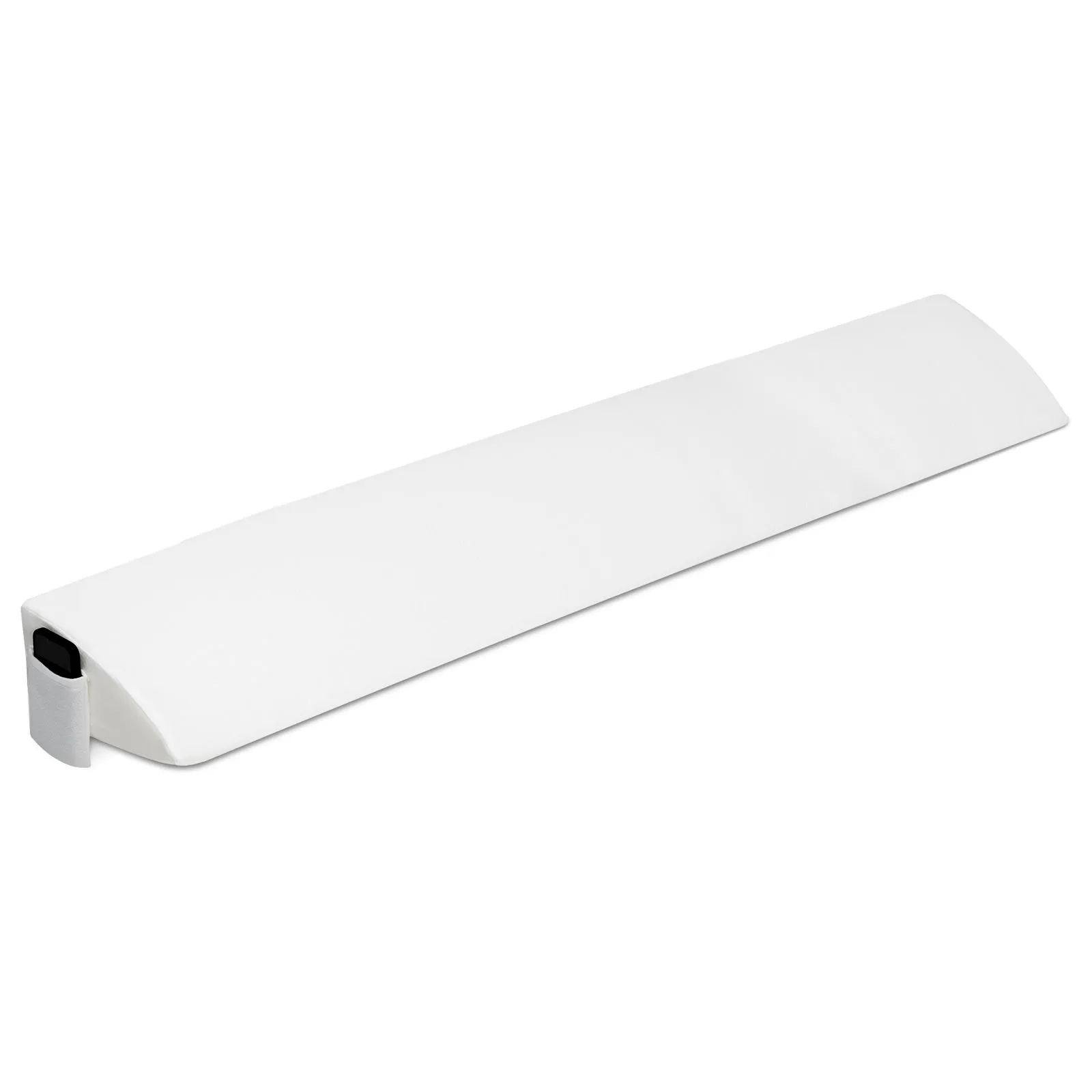 Costway Queen Size Bed Wedge Pillow Bolster Triangle Pillow Long Gap Filler Side Pocket in White