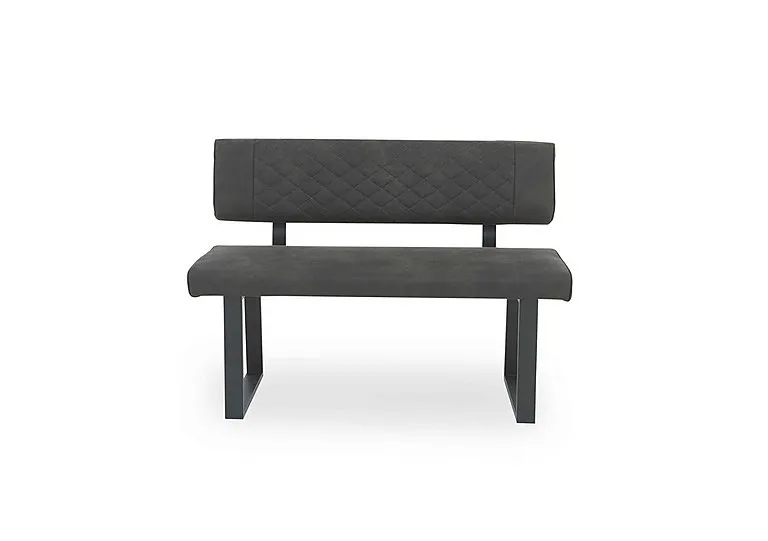 Warrior High Back Dining Bench - Grey