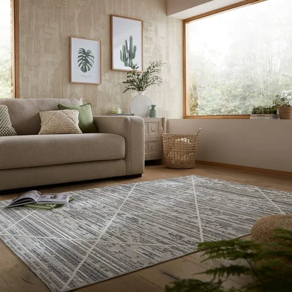 Edited Life Diamond Tuft Textured Washable Rug 1