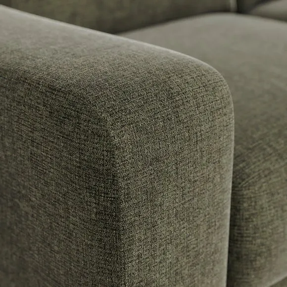 Baxter II Chenille Soft Texture Corner Chaise Sofa 6