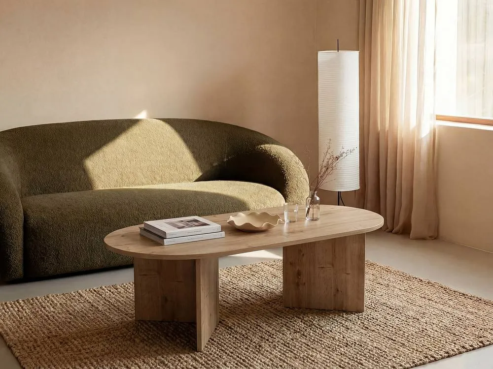 Vente-unique Coffee Table - Light Natural - TOPANIA in Light Oak 3