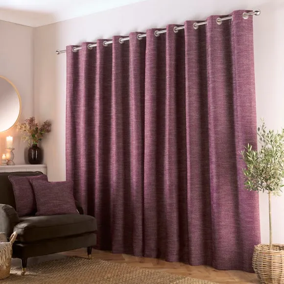 Churchgate Swithland Herringbone Eyelet Curtains (Blackout Available) 4