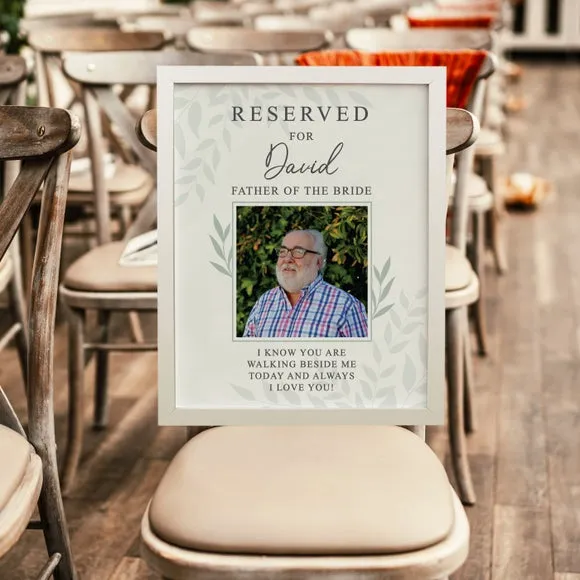 Personalised Reserved For Photo Poster Frame 3