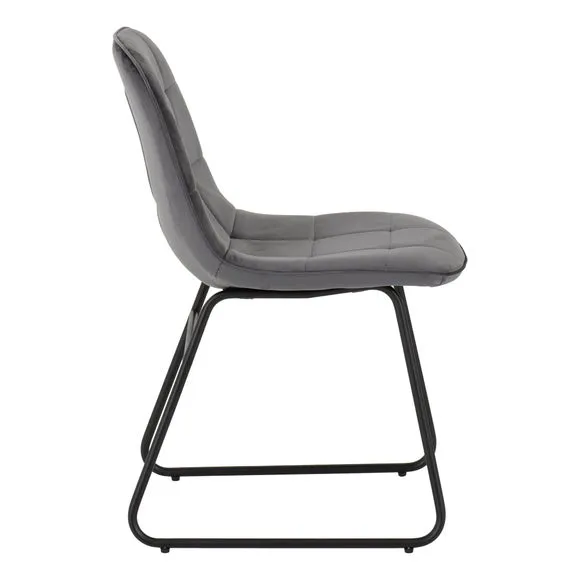 Lukas Set of 2 Dining Chairs, Velvet 4