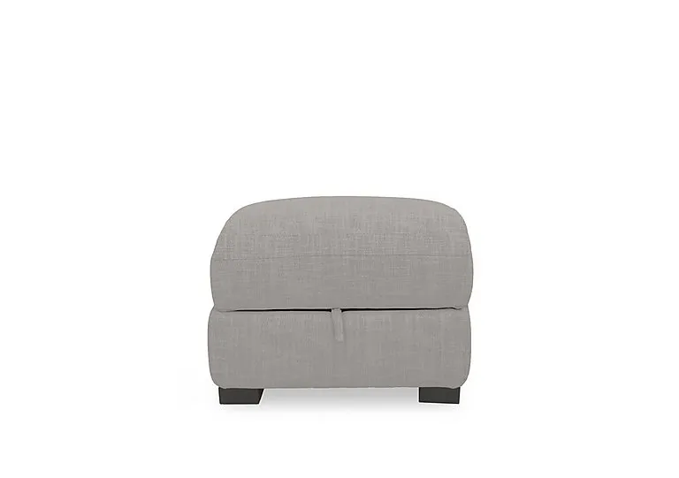 Nova Fabric Storage Footstool - R452 Grey Mist