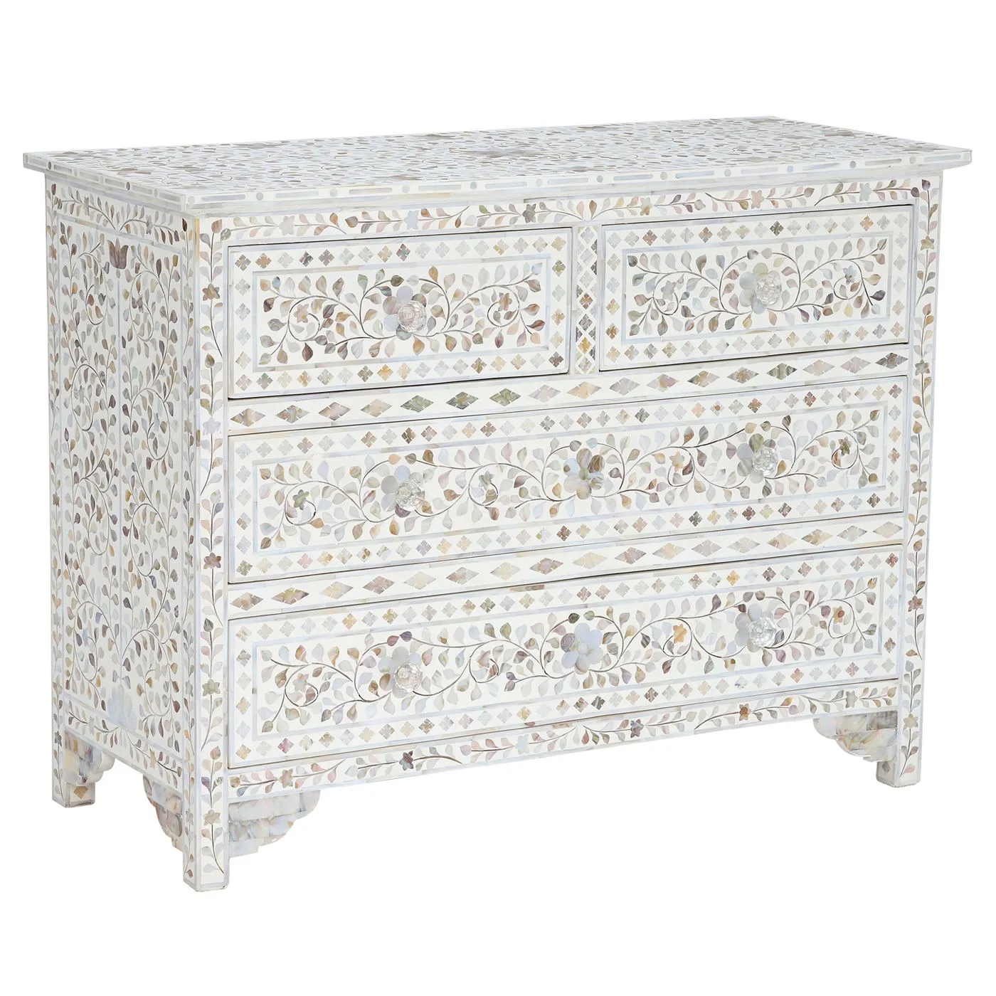 Clipper Chest Of Drawers, Mother Of Pearl