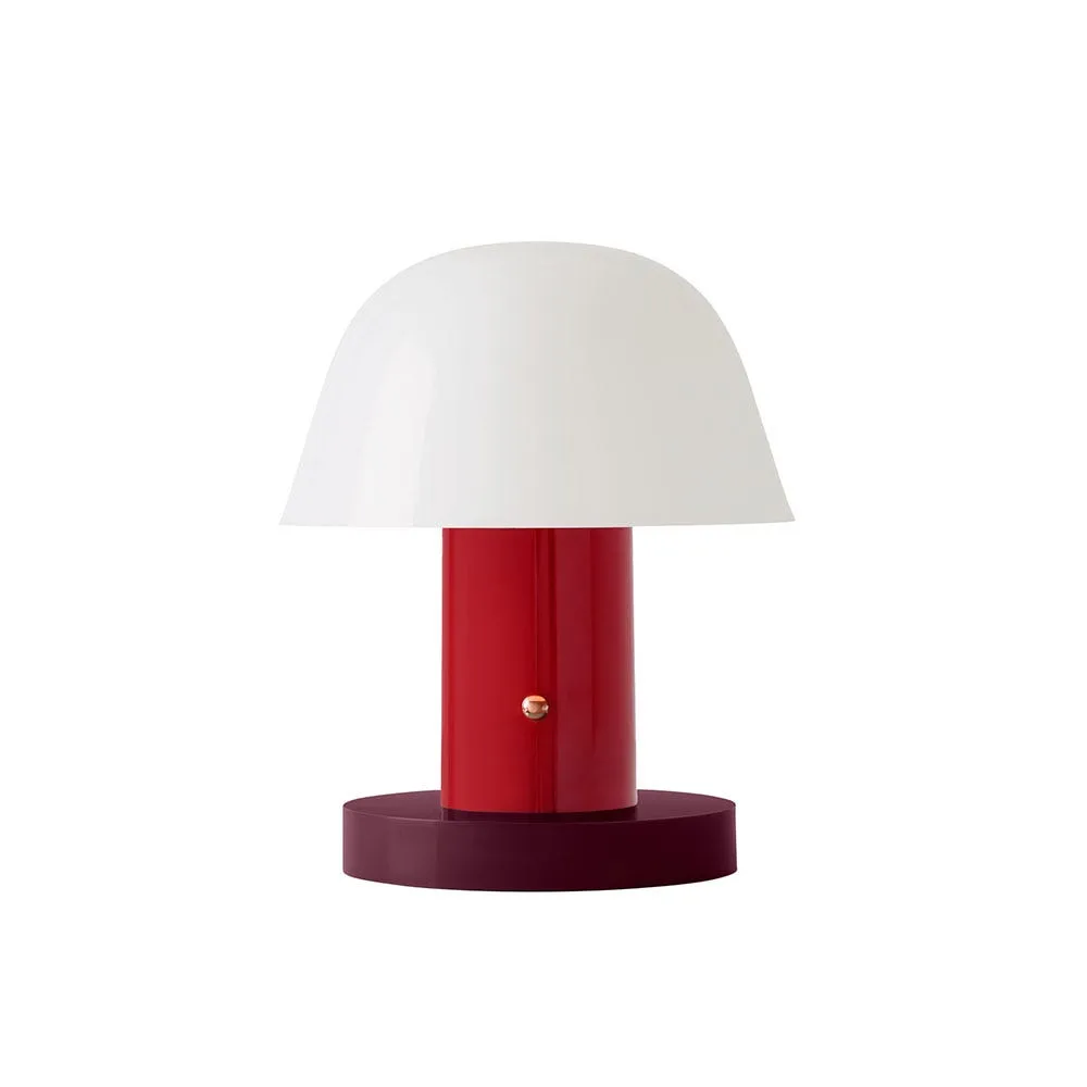 &Tradition Setago Portable Table Lamp JH27 Maroon & Grape 2