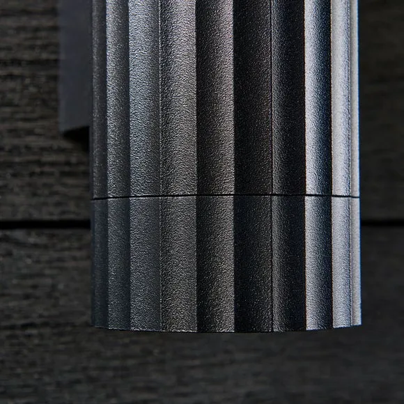 Georgi Ribbed 2 Light Outdoor Wall Light 3