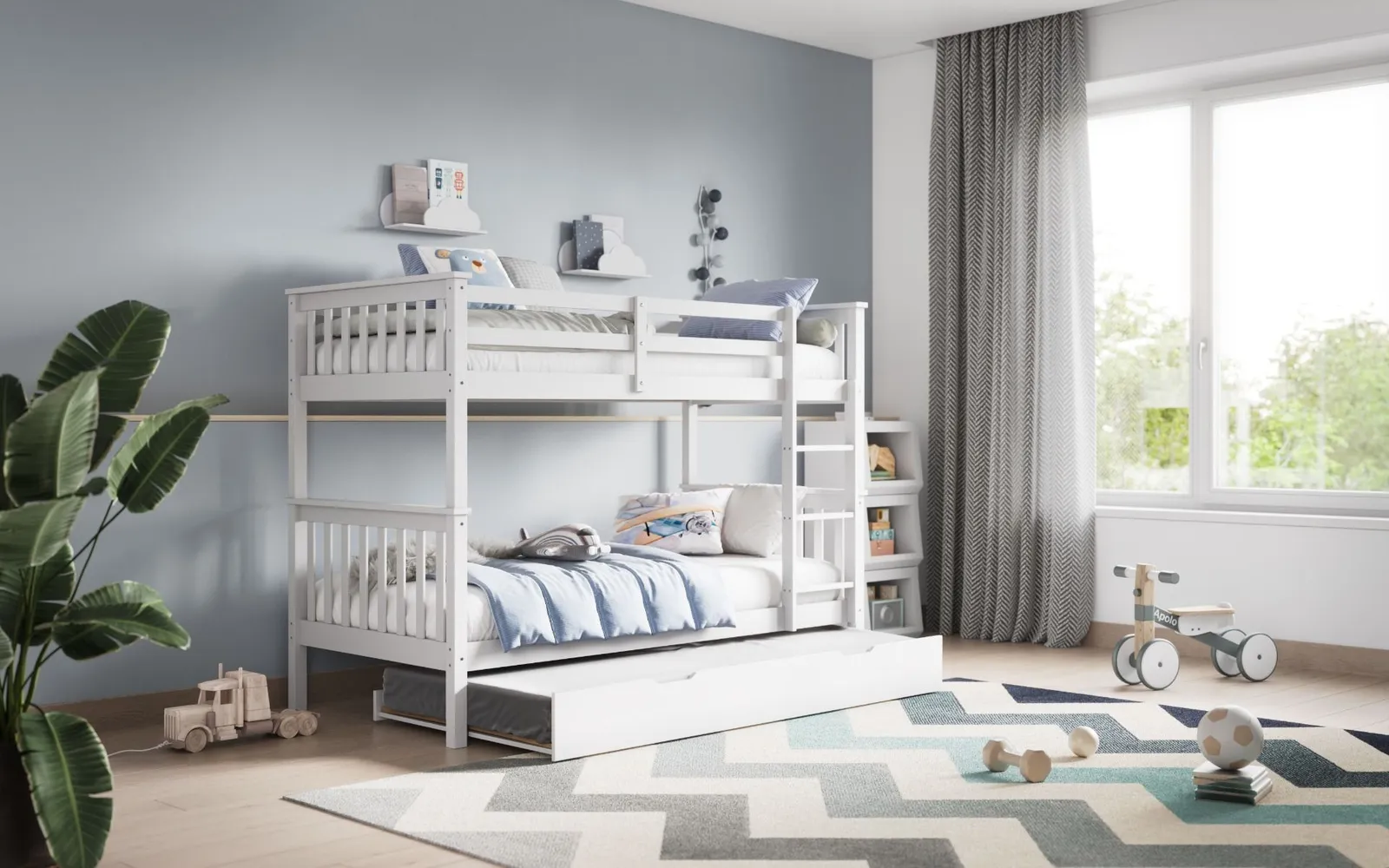 Flair Zoom Bunk Bed Small Single in White 5