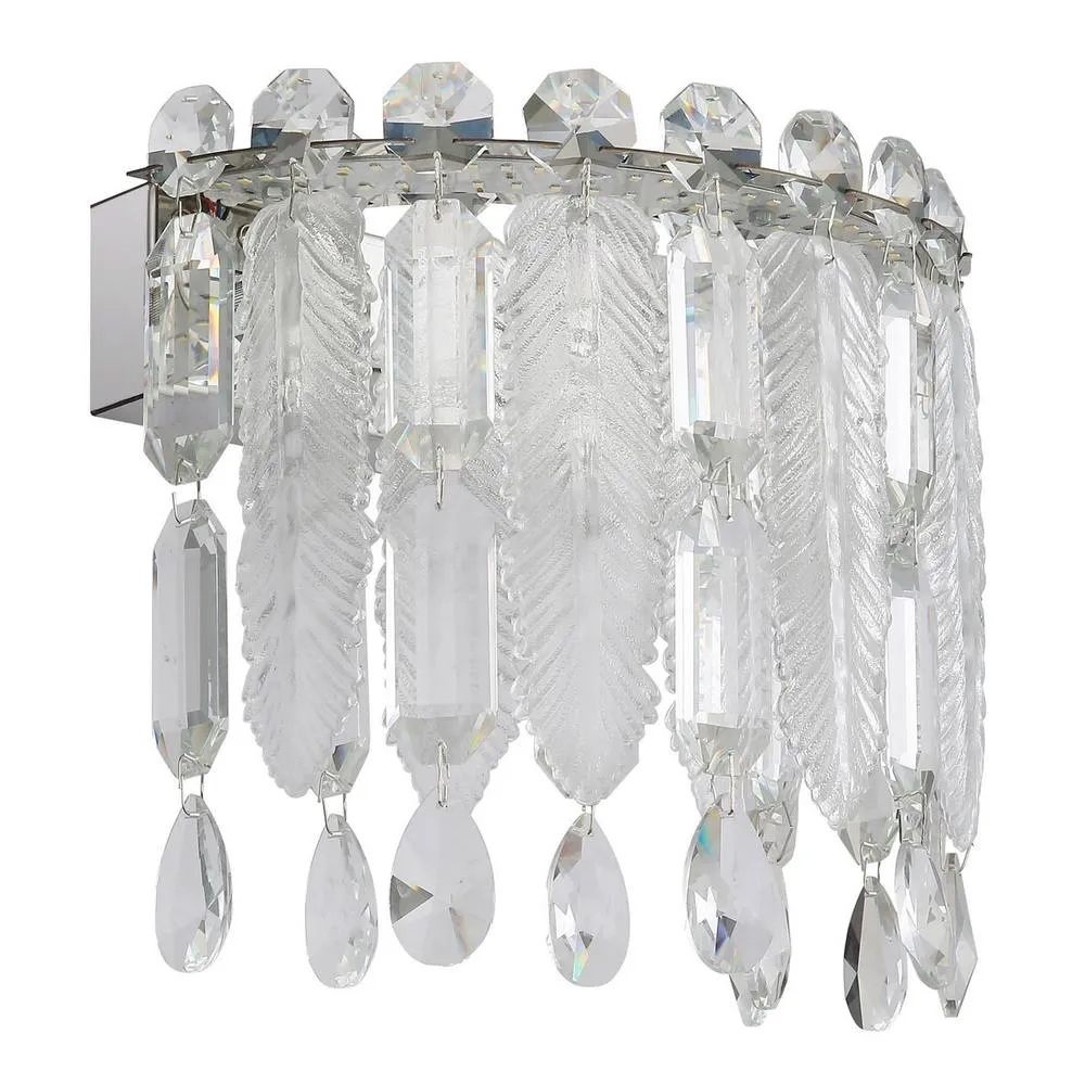 Netlighting Klunka Wall Lamp Chrome K5 Crystals LED 27006000K Touch Dimmer in Grey 2