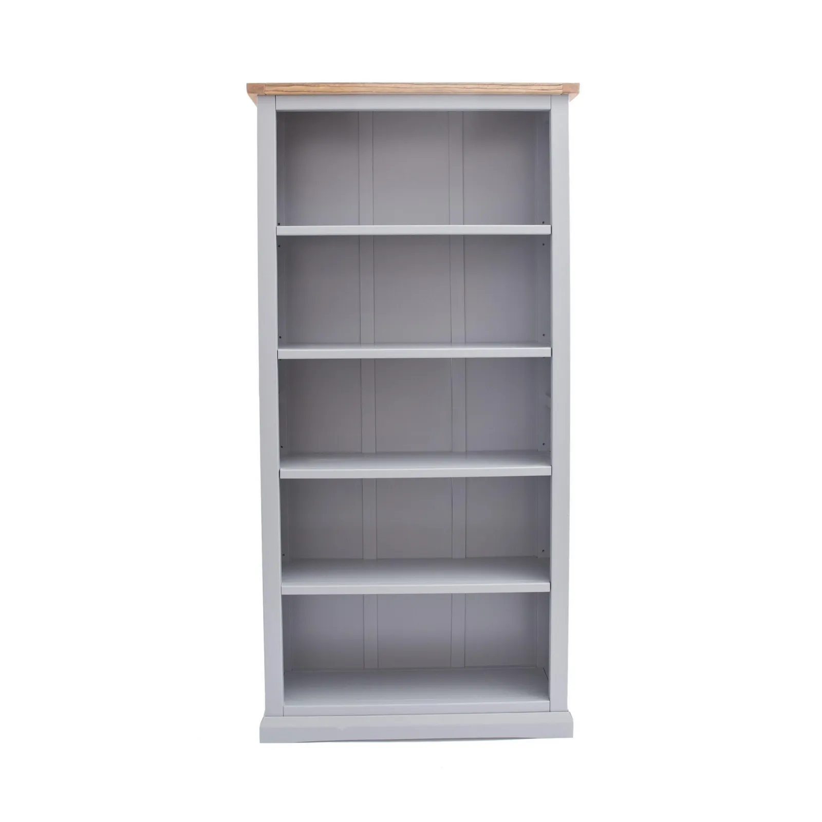 Cabinet Bits Bookcase with plinth 180x90x30cm in Grey 1