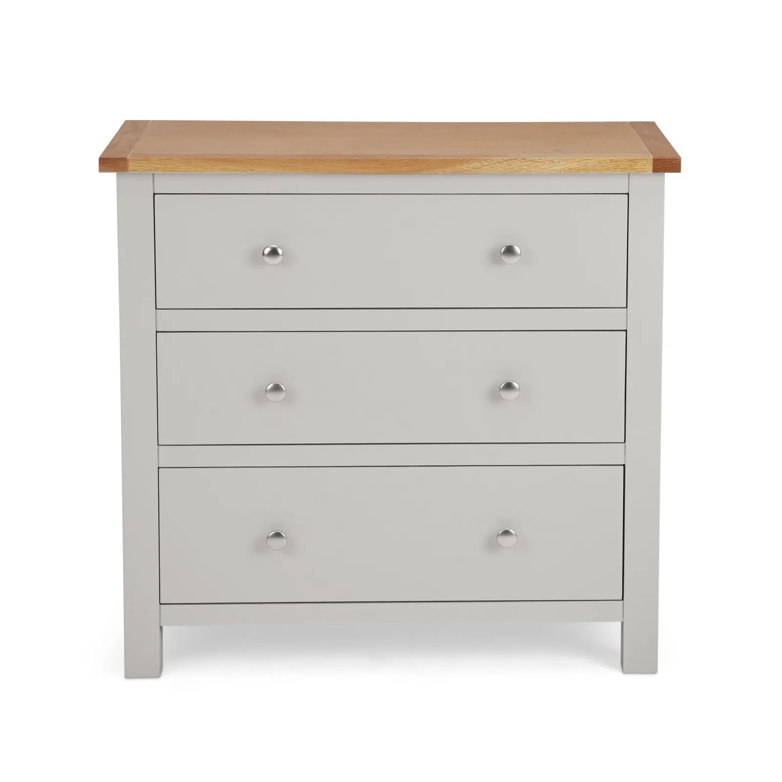 Bromley Grey 3 Drawer Chest Grey