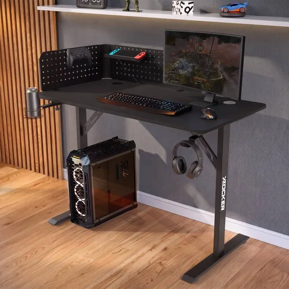 X Rocker Vortex Gaming Desk with Pegboard