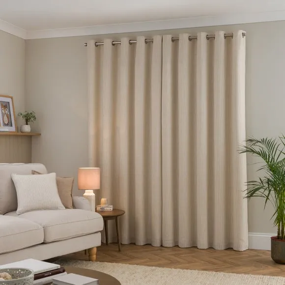 Tiny Stripe Eyelet Curtains 4