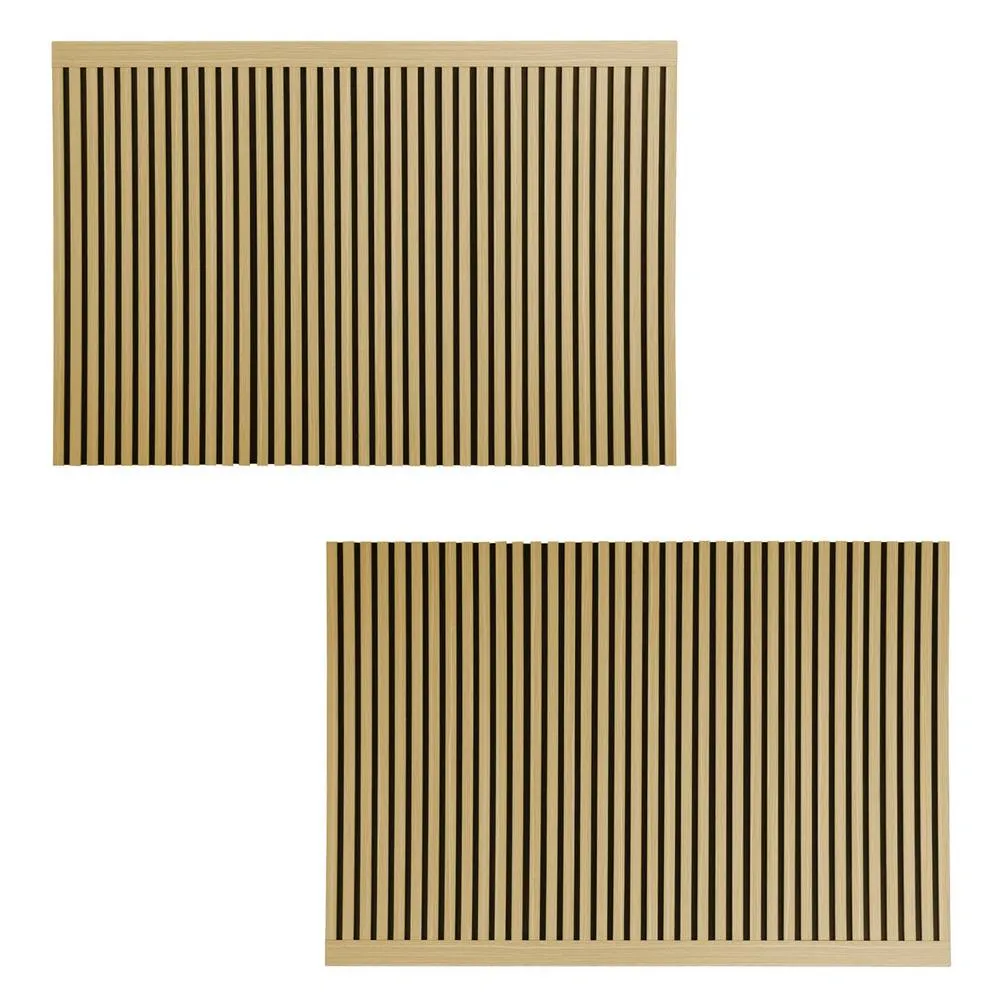 sweeek Decorative headboard with wood slats 140cm in Beige 3