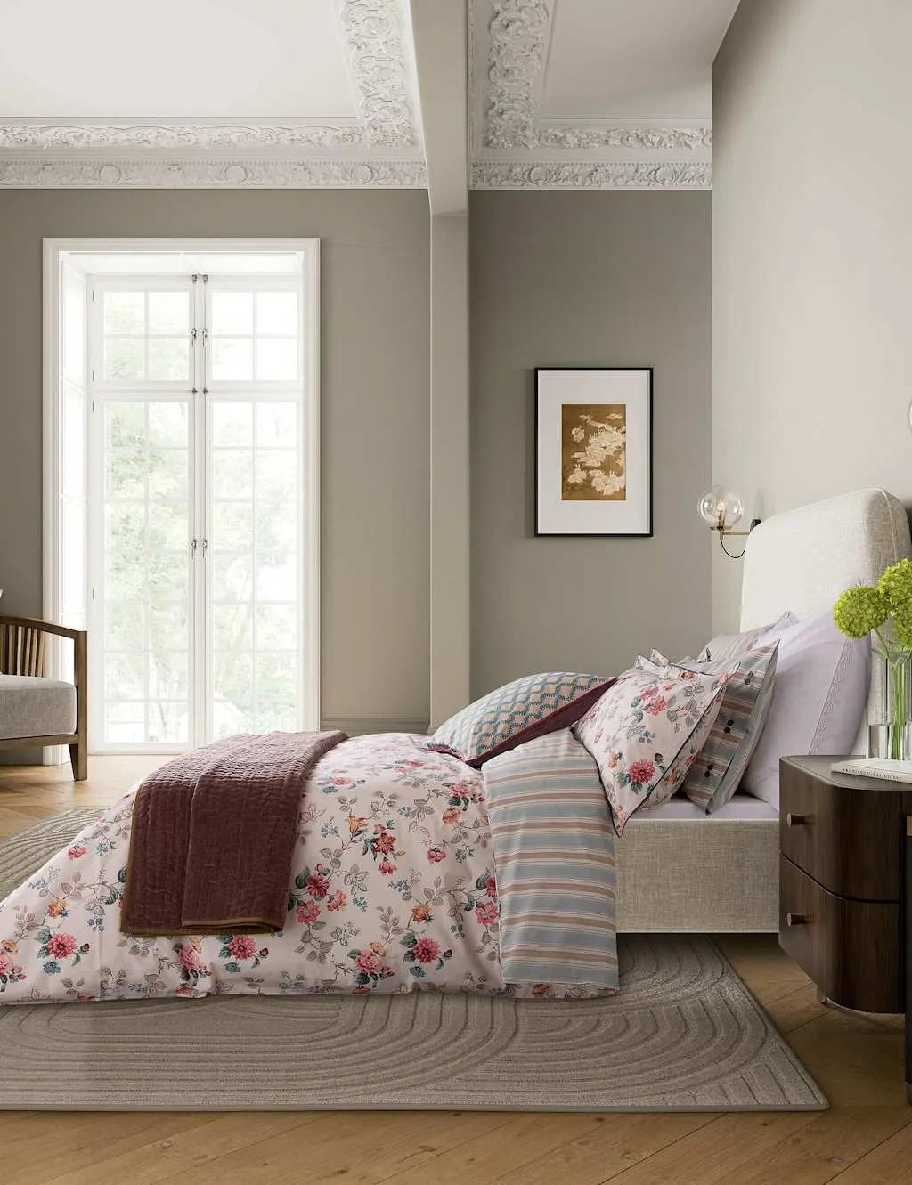 Bedeck of Belfast Pure Cotton Elinor Bedding Set Multi
