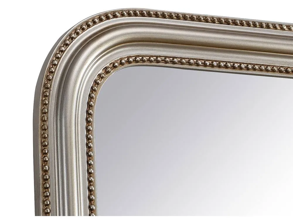 Vente-unique Paulownia Wood Overmantel Mirror - L80 X H110 Cm - Champagne - HELOISE in Silver 5